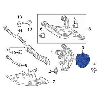 Mercedes-Benz OE - Rear Wheel Bearing and Hub Assembly