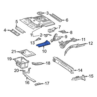 Mercedes-Benz OE - Front Left Floor Side Rail