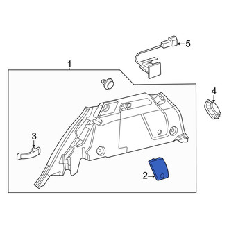 Mercedes-Benz OE - Rear Right Interior Quarter Panel Trim Panel Access Cover