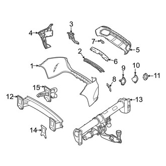 Mercedes-Benz OE - Rear Bumper - Bumper & Components (W/O AMG Line), (4Matic)