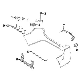 Mercedes-Benz OE - Rear Bumper - Electrical Components