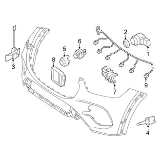 Mercedes-Benz OE - Front Bumper & Grille - Electrical Components (W/O AMG Line)