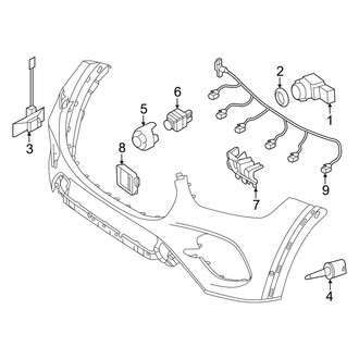 Mercedes-Benz OE - Front Bumper & Grille - Electrical Components (With AMG Line)