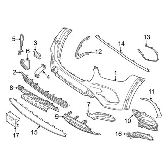 Mercedes-Benz OE - Front Bumper & Grille - Bumper & Components (Cover & Components)
