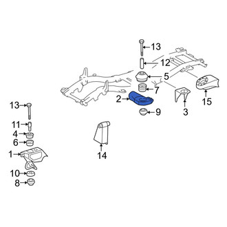 Mercedes-Benz OE - Center Left Frame Rail Bracket