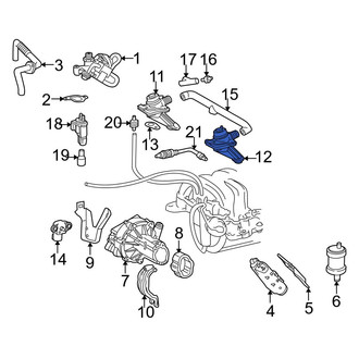 Mercedes-Benz OE - Left Secondary Air Injection Pump Check Valve