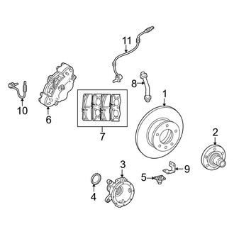 Mercedes-Benz OE - Front Suspension - Brake Components