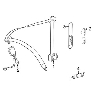 Mercedes-Benz OE - Restraint Systems - Front Seat Belts
