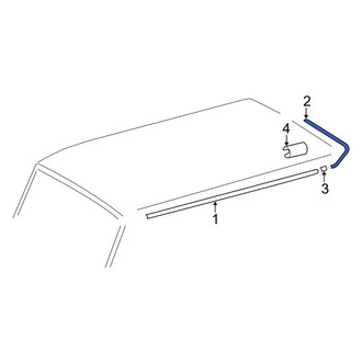 Mercedes-Benz OE - Rear Left Roof Drip Molding