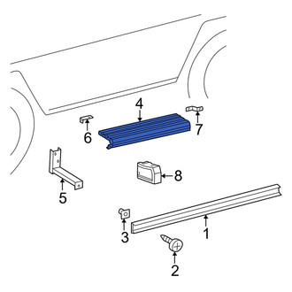 Mercedes-Benz OE - Left Running Board Step Pad