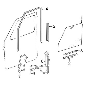 Mercedes-Benz OE - Front Door - Glass & Hardware