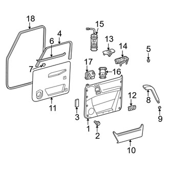 Mercedes-Benz OE - Front Door - Interior Trim