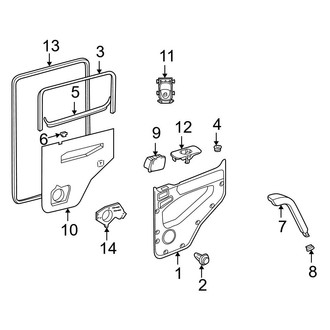 Mercedes-Benz OE - Rear Door - Interior Trim