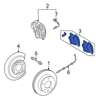 Mercedes-Benz OE - Rear Disc Brake Pad Set