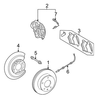 Mercedes-Benz OE - Rear Suspension - Brake Components