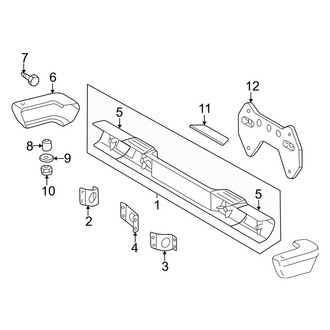 Mercedes-Benz OE - Rear Bumper - Bumper & Components