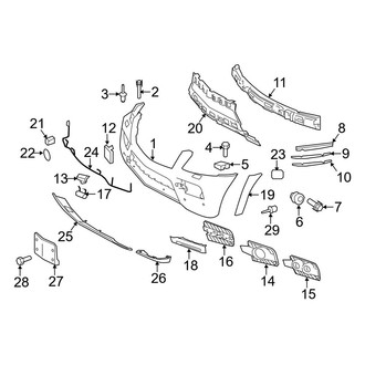 Mercedes-Benz OE - Front Bumper - Bumper & Components