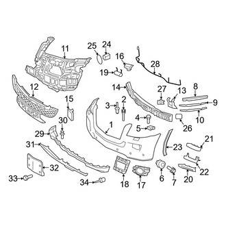 Mercedes-Benz OE - Front Bumper - Bumper & Components