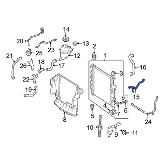 Mercedes-Benz OE - Lower Radiator Coolant Hose