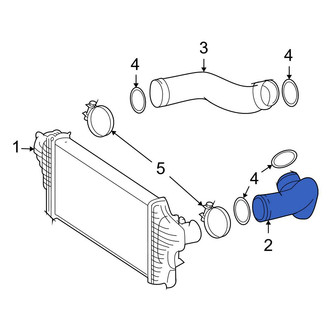 Mercedes-Benz OE - Left Intercooler Pipe
