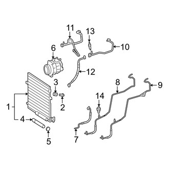 Mercedes-Benz OE - Air Conditioner & Heater - Condenser, Compressor & Lines