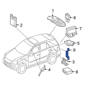 Mercedes-Benz OE - Radio Antenna Module Bracket