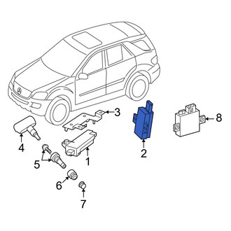 Mercedes-Benz OE - Tire Pressure Monitoring System (TPMS) Antenna