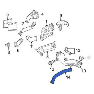 Mercedes-Benz OE - Turbocharger Outlet Tube