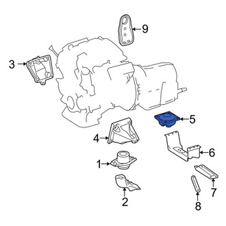 Mercedes-Benz OE - Automatic Transmission Mount