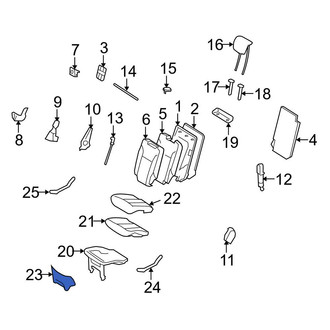 Mercedes-Benz OE - Seat Frame Trim Panel
