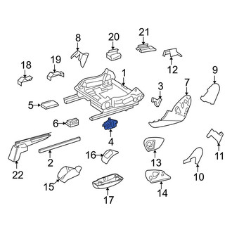 Mercedes-Benz OE - Front Power Seat Switch