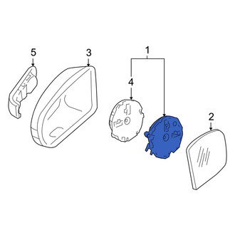 Mercedes-Benz OE - Front Left Door Mirror