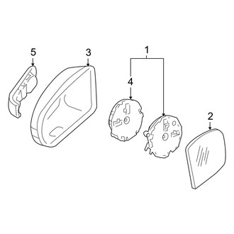 Mercedes-Benz OE - Front Door - Outside Mirrors