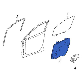 Mercedes-Benz OE - Front Left Window Regulator