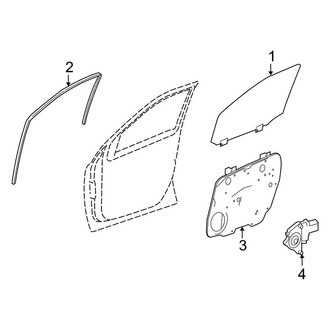 Mercedes-Benz OE - Front Door - Glass & Hardware
