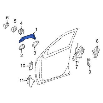 Mercedes-Benz OE - Front Right Outer Exterior Door Handle