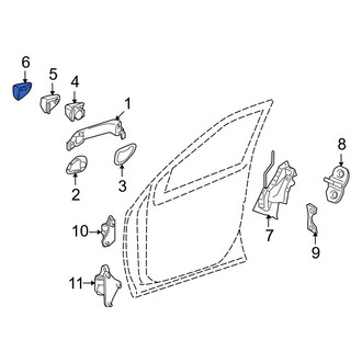 Mercedes-Benz OE - Front Left Exterior Door Handle Cover