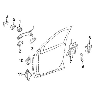 Mercedes-Benz OE - Front Door - Lock & Hardware