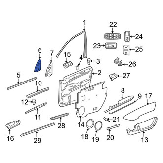 Mercedes-Benz OE - Right Upper Speaker Cover