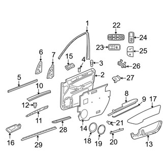 Mercedes-Benz OE - Front Door - Interior Trim
