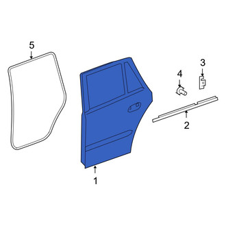 Mercedes-Benz OE - Rear Left Door Shell