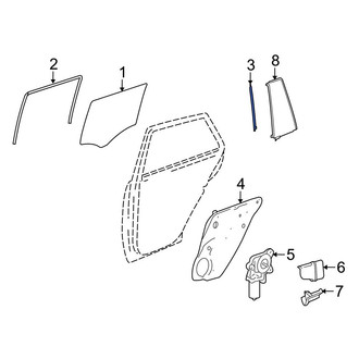 Mercedes-Benz OE - Right Door Window Division Bar