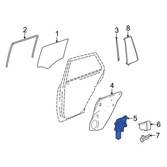 Mercedes-Benz OE - Rear Right Window Motor