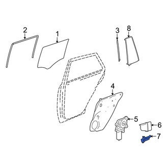 Mercedes-Benz OE - Left Lower Window Motor Cap