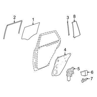 Mercedes-Benz OE - Rear Door - Glass & Hardware