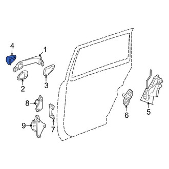 Mercedes-Benz OE - Front Left Exterior Door Handle Cover