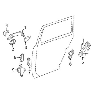 Mercedes-Benz OE - Rear Door - Lock & Hardware