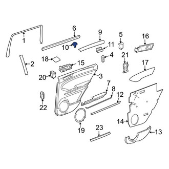 Mercedes-Benz OE - Liftgate Trim Panel Clip