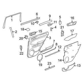 Mercedes-Benz OE - Rear Door - Interior Trim
