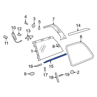 Mercedes-Benz OE - Rear Left Lower Quarter Panel Reveal Molding